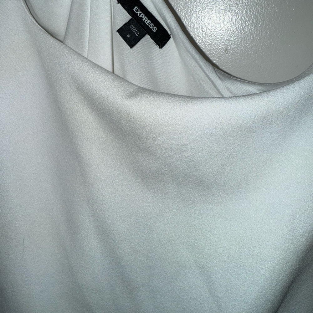 Express Ivory Satin Top